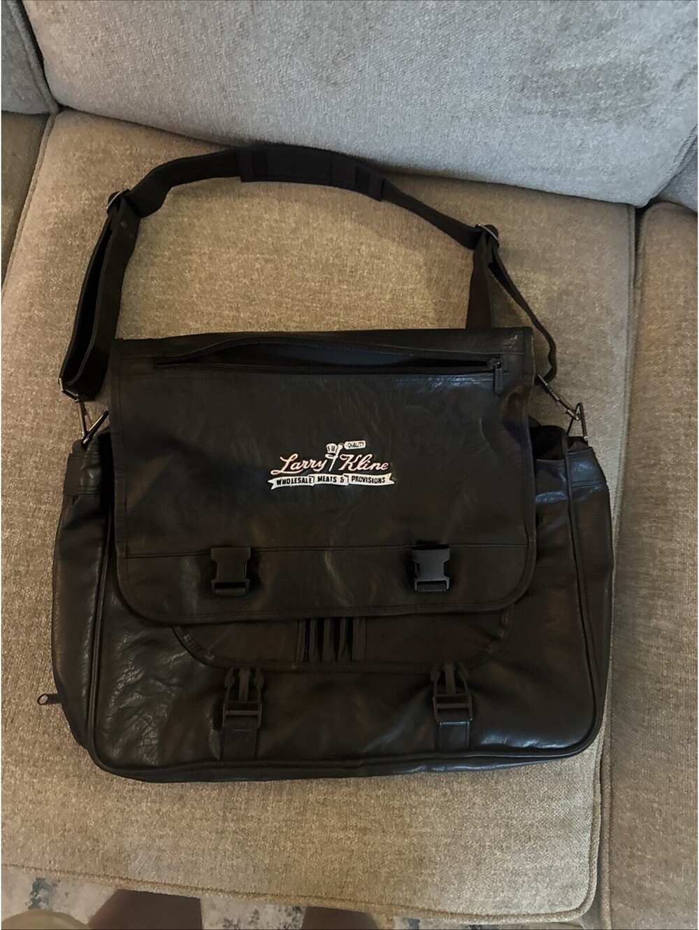 Gemline 2490 Black Messenger Bag Laptop  Shoulder Strap